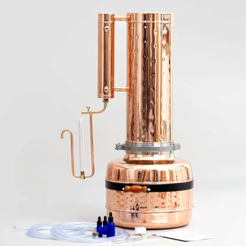 Vista 13 de Kit de destilador de aceites esenciales para la fabricación y extracción de aceite de destilación al vapor, equipo de destilación para el hogar
