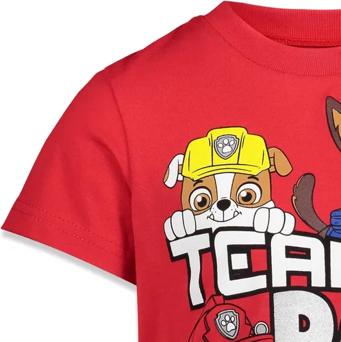 Vista 4 de Paw Patrol Rocky Rubble Marshall 2 Pack T-Shirts Toddler to Big Kid