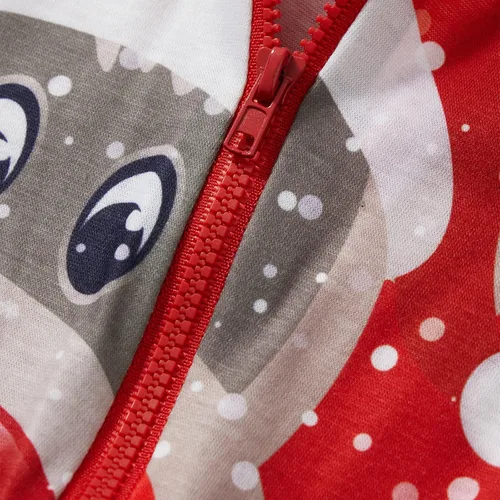 Vista 6 de Pijamas familiares a juego, conjunto de pijamas de Navidad para la familia, conjunto de pijamas de Navidad