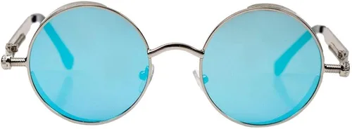 Vista 2 de Technigadgets Jacob Steampunk Sunglasses Retro Round Gothic Metal Frame UV Protection Circle Shades For Men Women