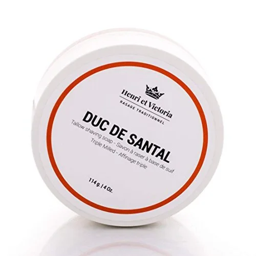 Vista 6 de Henri et Victoria Jabón de afeitar tradicional para hombres Fragancia Amande Afeitado suave, enjabona bien, aroma de larga duración Hecho