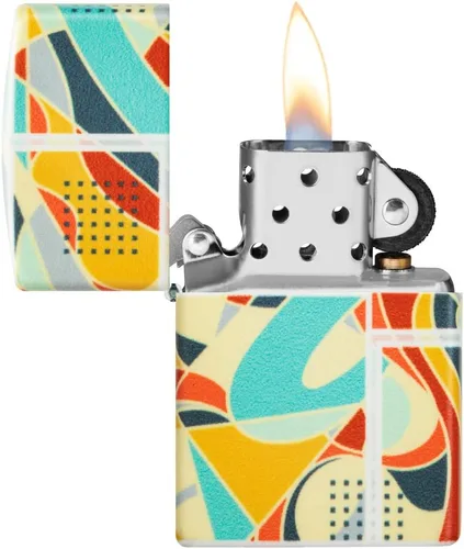 Vista 4 de Zippo Pinturas Abstractas Diseño Color 540 Encendedor De Bolsillo