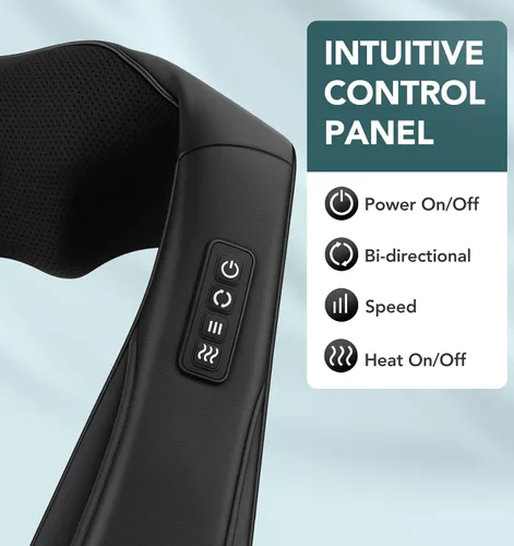 Vista 3 de MagicMakers - Masajeador Eléctrico Shiatsu de Cuello con Calor - Alivio del Dolor para la Espalda, Hombros y Pies - Regalo para Hombres, Mujeres