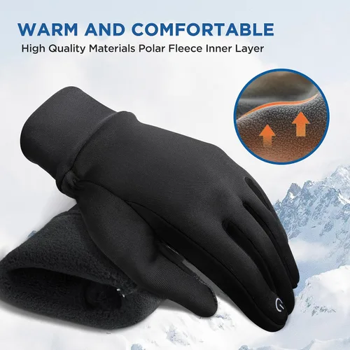 Vista 2 de SIMARI Guantes de invierno para niños, pantalla táctil, cálidos, térmicos, para correr, ciclismo, fútbol, rugby en clima frío, 106