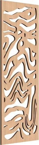Vista 97 de 9 3/8"W x 24 3/8"H x 1/4"T Northfield Decorativos Paneles de Pared de Madera Calado, Abedul