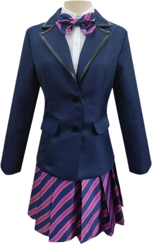 Vista 2 de Anime Komi Can't Communicate Cosplay Shouko Komi Najimi Osana Cosplay Traje de escuela secundaria marinero uniforme azul marino