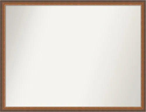 Vista 102 de Amanti Art Espejo de baño de bronce para sobre fregadero, 29 x 19 pulgadas, espejo rectangular de bronce antiguo, marco de madera tradicional