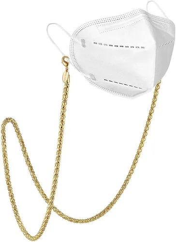Vista 33 de AllenCOCO Cadena para gafas, correa para lentes de sol para mujer, cadena de oro de 14 quilates, soporte para lentes alrededor del cuello