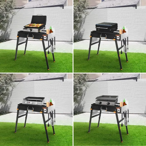 Vista 2 de Yukon Glory Mesa plegable para parrilla y soporte de parrilla Blackstone