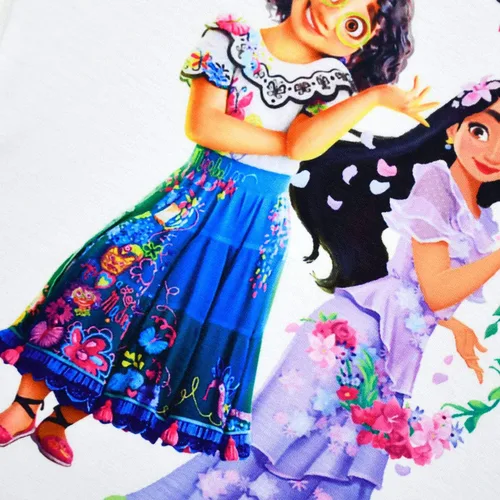 Vista 6 de snow flying Disfraz de Isabela lindo vestido Mirabel para niñas cosplay con 3 piezas