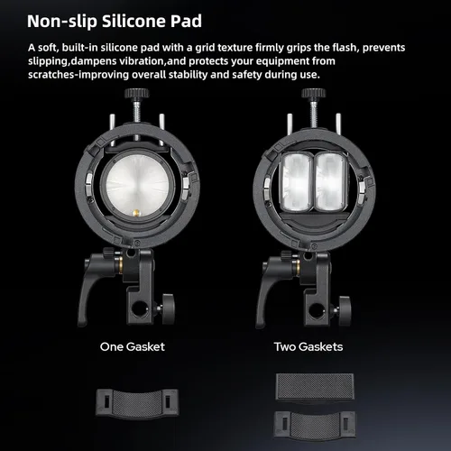 Vista 6 de Godox S3 Flash Bracket, Bowens Mount, ±90° Tilt