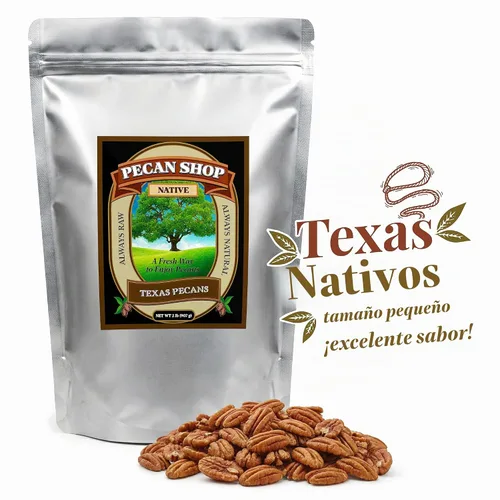 Vista 9 de Pecan Shop Nueces pecanas nativas de Texas sin pasteurizar sin pasteurizar sin pasteurizar, cosechadas de forma silvestre y probadas, mitades
