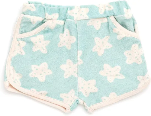 Vista 4 de Disney Minnie Mouse Little Mermaid - Camiseta sin mangas para niñas con diseño de delfín, pantalones cortos y sombrero de 3 piezas, recién nacido a