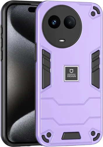 Vista 323 de Funda compatible con Redmi A1, compatible con Redmi A2 2 en 1 [PC dura + TPU], funda de teléfono negra