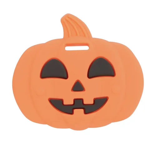 Vista 2 de Nuby Mordedor de silicona para calabaza y barra de chocolate, paquete de 2, más de 3 meses