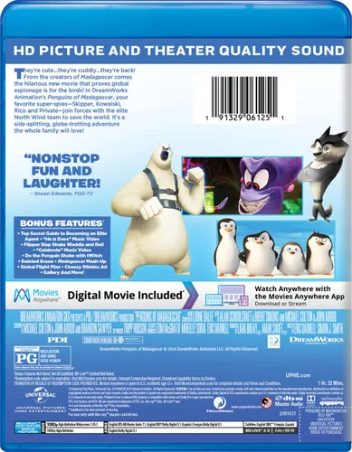 Vista 2 de Penguins of Madagascar Blu-ray