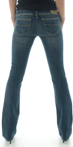 Vista 3 de Diesel Cherock Jeans para mujer, Straight, Mezclilla