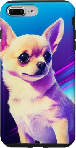 Vista 12 de Chihuahua Dog Retro Rainbow para Chihuahua Dog Lovers Case para iPhone 17