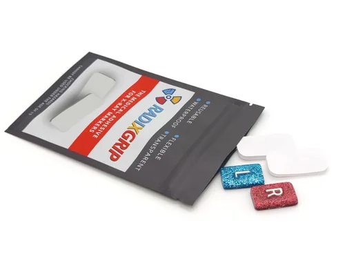 Vista 3 de ASVP Shop Marcadores de rayos X Resina con purpurina – Incluye tiras adhesivas para tus marcadores de rayos X – Extra fuerte – Reutilizable y lavable