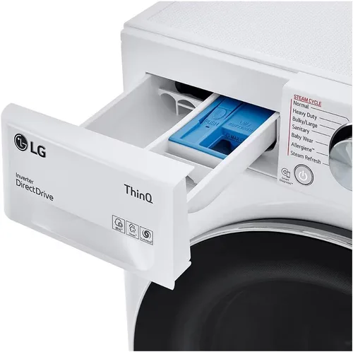 Vista 8 de LG WM3555HWA - Lavadora/secadora inteligente todo en uno de 24 pulgadas con capacidad de 2.3 pies cúbicos, habilitado para Wi-Fi, 14 ciclos
