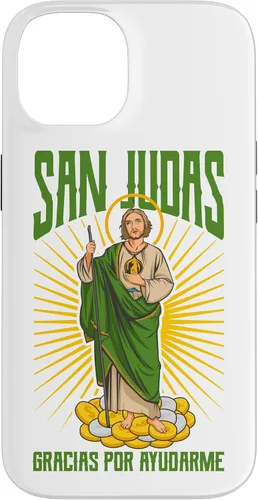 Vista 4 de San Judas Tadeo Gracias por ayudarme - Carcasa para iPhone 17