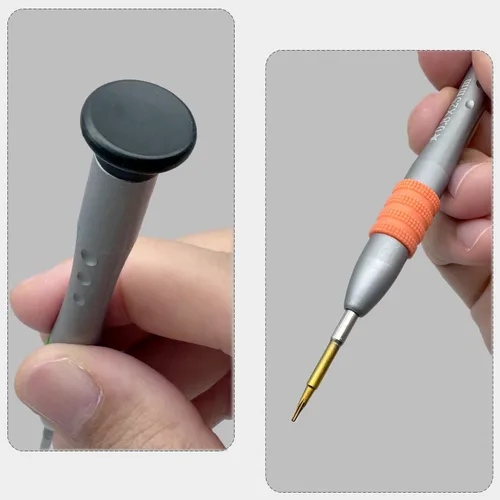 Vista 5 de Pentalobe - Destornillador P2 0.031 in TS1 PL1 para Apple iPhone Huawei P9 Mantenimiento, S2 cabeza de acero de alta aleación, punta magnética, tapa