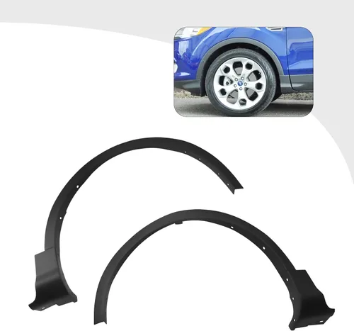 Vista 9 de Guardabarros delantero flare rueda arco moldeo para 2013 2014 2015 2016Ford escape lado izquierdo y derecho set par