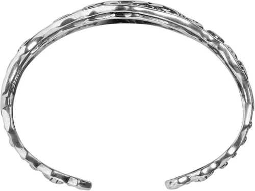 Vista 4 de American West - Pulsera de plata de ley con diseño de caballos salvajes talla S M o L