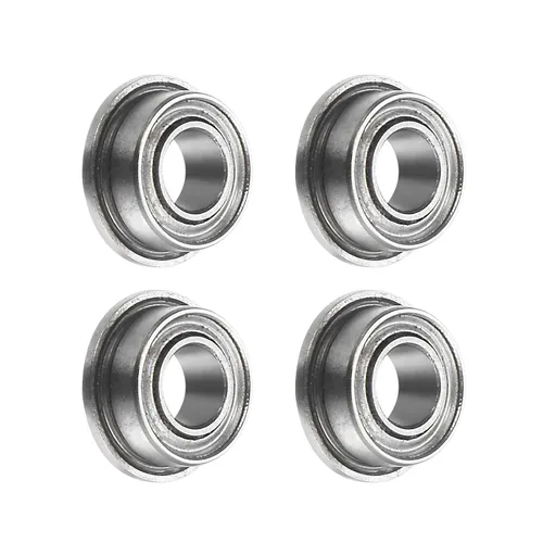 Vista 26 de uxcell MF52ZZ ensanchó el rodamiento de bolas, 4pcs 6.6x16.4x8.2 ft m acero cromado doble blindado ABEC1 cojinetes de brida Double Shielded, ABEC1