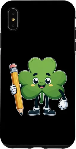 Vista 7 de Funda para iPhone 14 Pro Max Cute St Patrick Day Shamrock Lucky Teacher Saint Pattys Kids