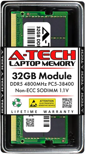 Vista 12 de A-Tech 8 GB de RAM compatible con Acer Nitro 5 AN515-46-R0EQ Gaming Laptop DDR5 4800MHz PC5-38400 SODIMM 1.1V 262 pines no ECC SO-DIMM