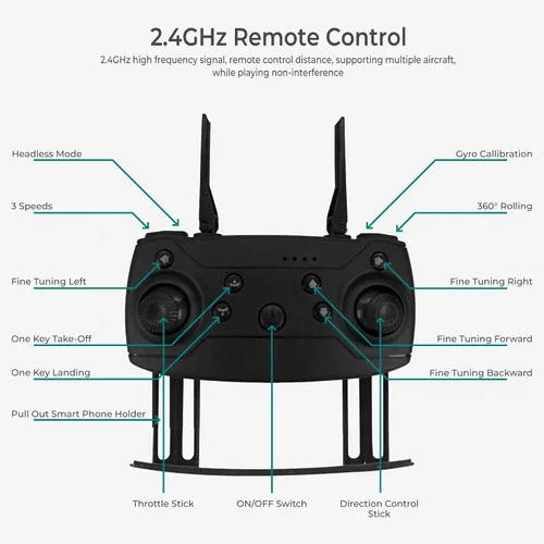 Vista 4 de Black Falcon 4k Drone con cámara 2026 Quadcopter Drones para niños, dron para adultos, principiantes y profesionales Imágenes y videos HD