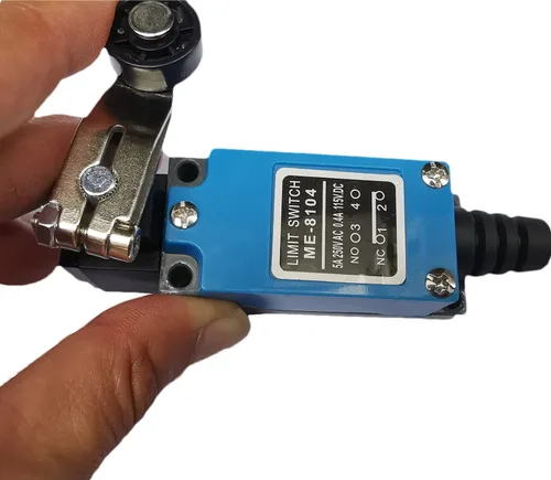 Vista 3 de yusheng - Interruptor de límite momentáneo ME-8104, 5 piezas, interruptor de límite de giro ajustable, brazo de palanca de rodillo arduino, NC-NO