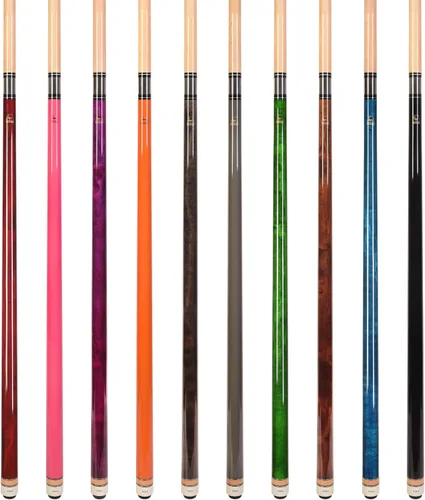 Vista 2 de ASKA L3 Wrapless Pool Cue Stick Sets, 58" 2-Piece Canadian Hard Rock Maple Billiard Cues, 13mm Leather Tip, 5/16x18 Joint, Choice of Sets Mezclado