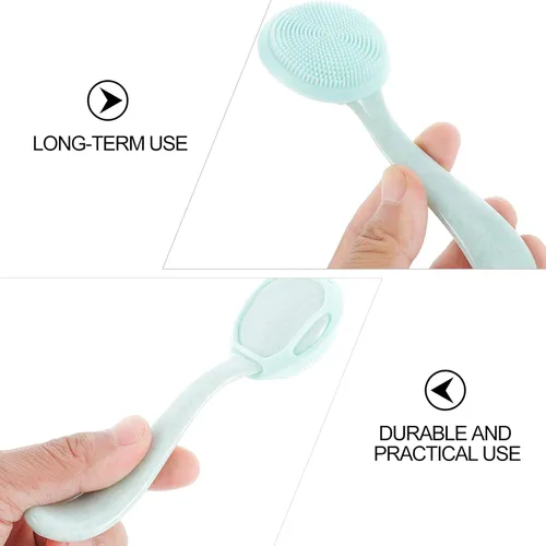Vista 7 de Cepillo de limpieza facial Cepillo de limpieza profunda de silicona Cepillo facial Cepillo facial Herramienta de limpieza facial Masajeador facial