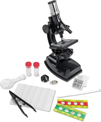 Vista 2 de Learning Resources Microscopio Elite - Microscopio para niños, juguetes científicos para niños, 21 piezas