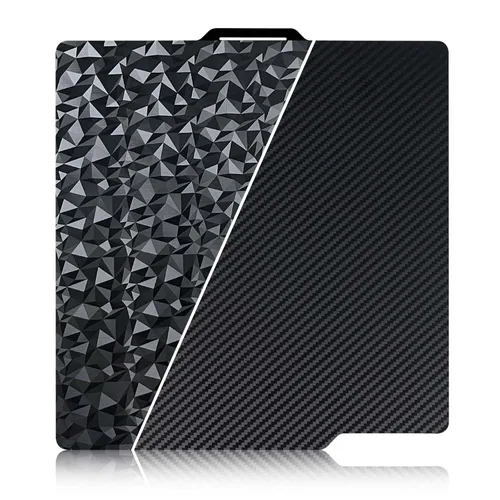 Vista 7 de Placa de construcción P1S X1C PEI con textura suave para Bambu Lab, placa de cama flexible de doble cara de hoja de acero de resorte PEI