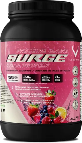 Vista 10 de PRO-SURGE - Proteína transparente + electrolitos, sabor a mango y piña, aislado de proteína a base de plantas, sin OMG, sin azúcar y lácteos, sin