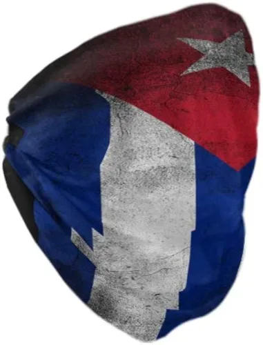 Vista 4 de Ningboo 2 bandanas mágicas con diseño de bandera de Grunge