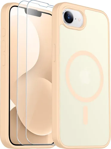 Vista 35 de SPIDERCASE Funda magnética translúcida diseñada para iPhone 11, con 2 protectores de pantalla de vidrio templado, antihuellas, para iPhone 11 de 6.1