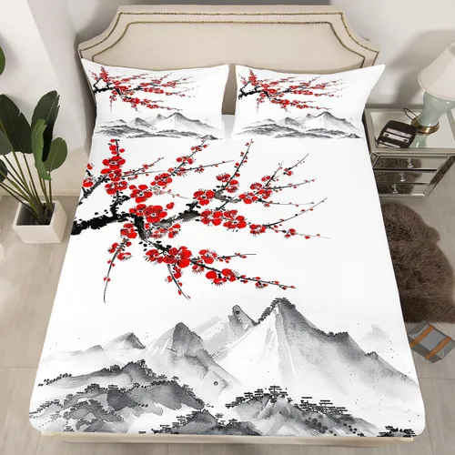 Vista 36 de Ropa de cama de 2 piezas, estilo rústico de granja, juego de ropa de cama para adolescentes y adultos, sábanas bajeras, ropa de cama ajustable