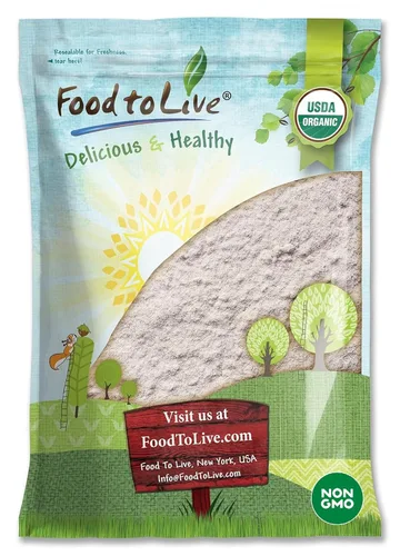 Vista 8 de Food to Live Harina de arroz integral orgánica sin gluten, 12 onzas, harina integral sin OMG, comida fina, vegana, a granel. Ideal para cocinar