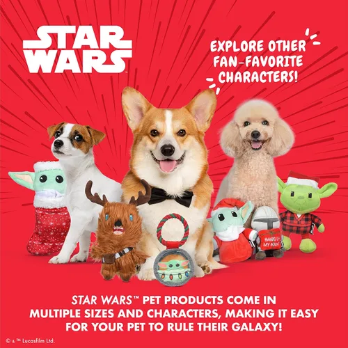 Vista 6 de Star Wars para Mascotas Figura de Peluche GROGU de 10" Calcetín Juguete Madriguera The Mandalorian Holiday Pet Products GROGU El Niño Juguete