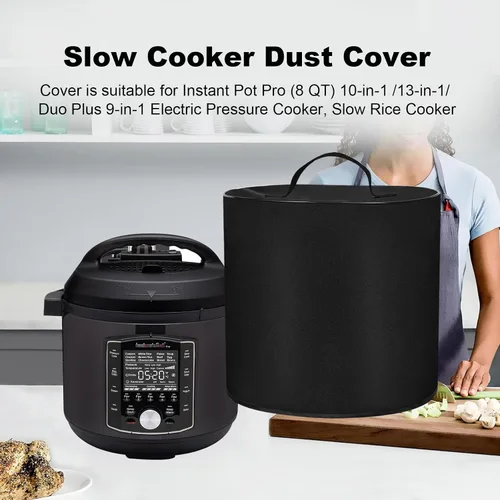 Vista 5 de Cubierta antipolvo para olla a presión, fundas para olla de cocción lenta, resistente al agua, para Instant Pot Pro (8 cuartos de galón) 10 en 1/13