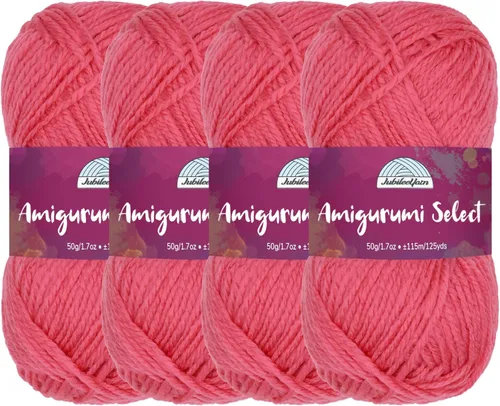Vista 45 de JubileeYarn Amigurumi Select - Hilo acrílico DK - Begonia - 4 madejas