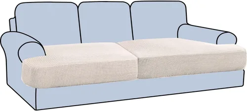 Vista 50 de H.VERSAILTEX Funda elástica para sillón con cojín en forma de T, fundas de cojín en T para sillón y sofá de sala de estar, funda para sofá, funda
