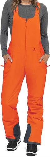 Vista 13 de Baberos de nieve para mujer, impermeables, aislados, para esquí, snowboard, invierno, cálidos, overoles, trajes de nieve Ripstop