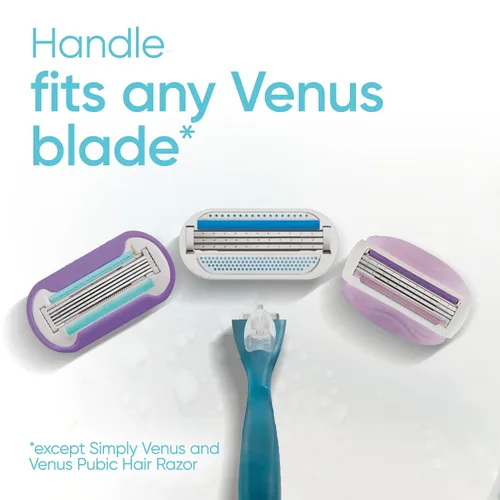 Vista 7 de Gillette Venus Mango de afeitar Smooth para mujer + 6 recambios con mango de gel de agarre suave