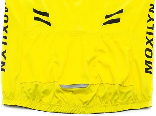 Vista 4 de Conjunto de camiseta de ciclismo para hombre, de manga larga, con almohadilla de gel 20D
