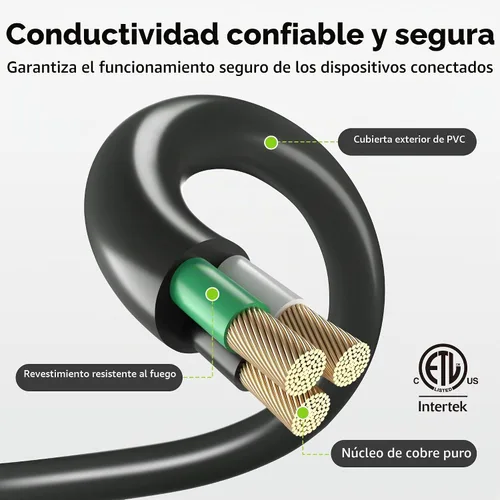 Vista 3 de El juego de cables de extensión para exterior de 2 paquetes de BN-Link es ideal para decoraciones de jardín en días festivos y equipos de jardín.